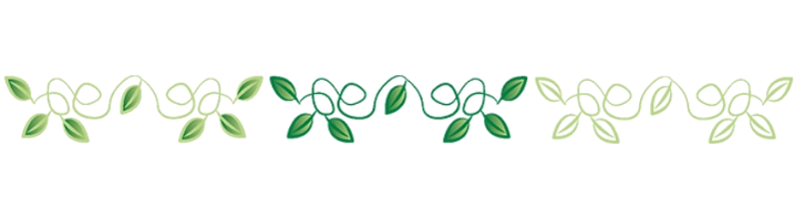 Motifs végétaux verts