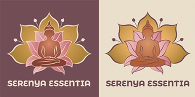 Logo Serenya Essentia — versions colorées